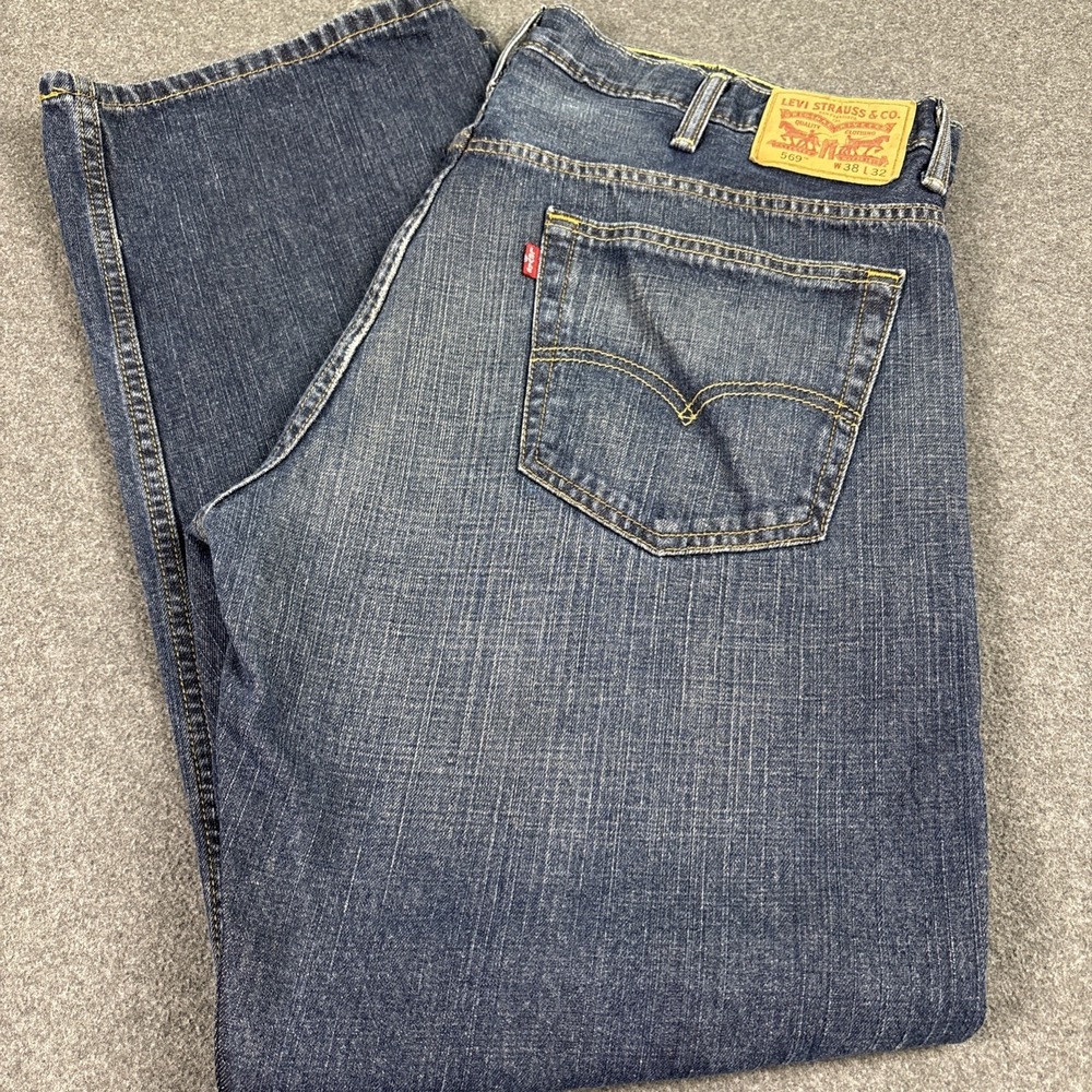 Levi's 569 Loose Straight Jeans Men's 38x32 (30) Denim Pants